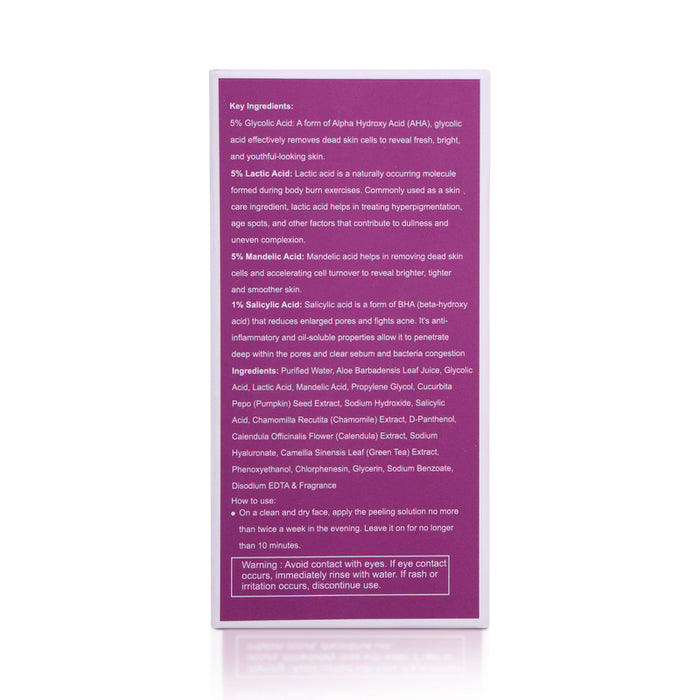 15% Aha+ 1% BHA Beginner Peeling Face Solution
