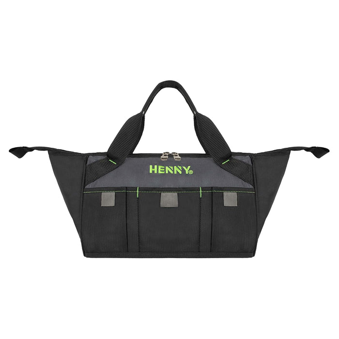15-Inch Heavy Duty Tool Bag – Waterproof Wide Mouth Tool Organizer with Molded Base & 8 Pockets (750 Days Warranty)