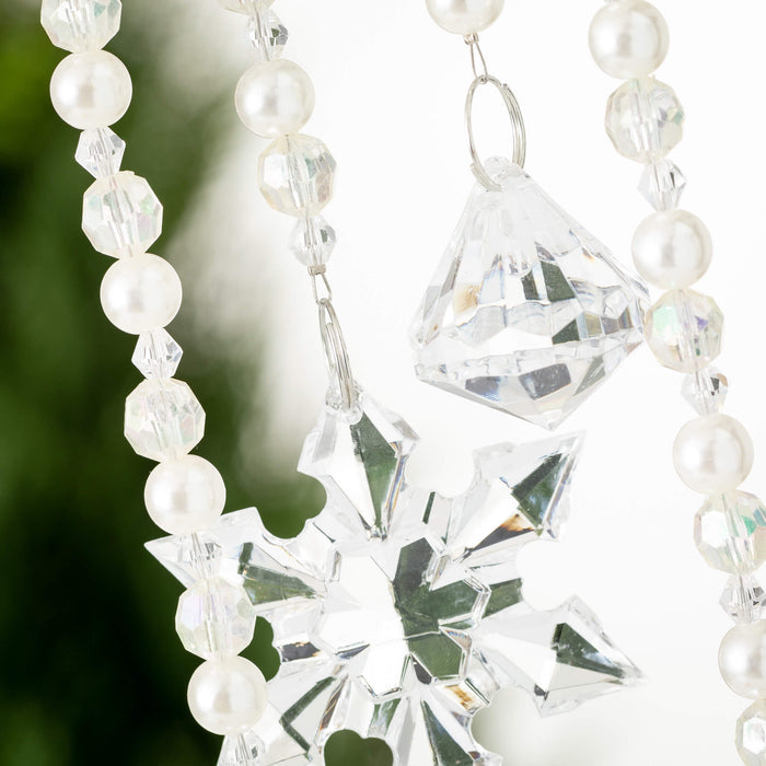 2 PC CRYSTAL BEADED ORNAMENT