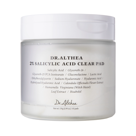 Dr. Althea 2% Salicylic Acid Clear Pad Nudie Glow Australia