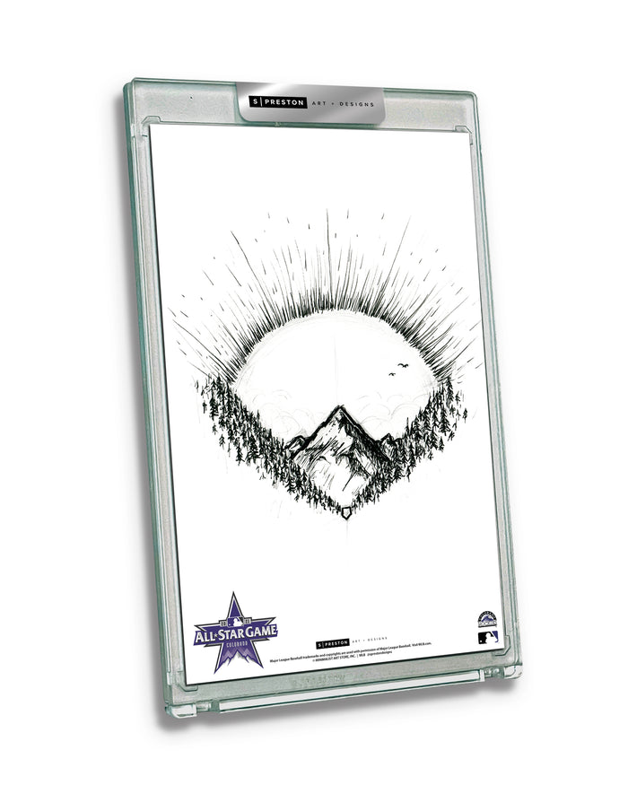 2021 MLB All-Star Game Sketch Art Slab