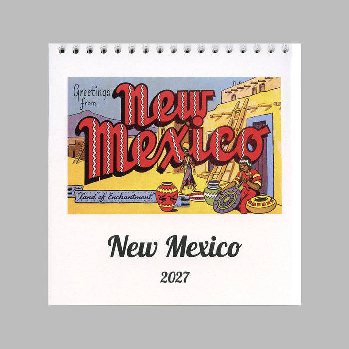 2027 Greetings from New Mexico Easel Desk Calendar