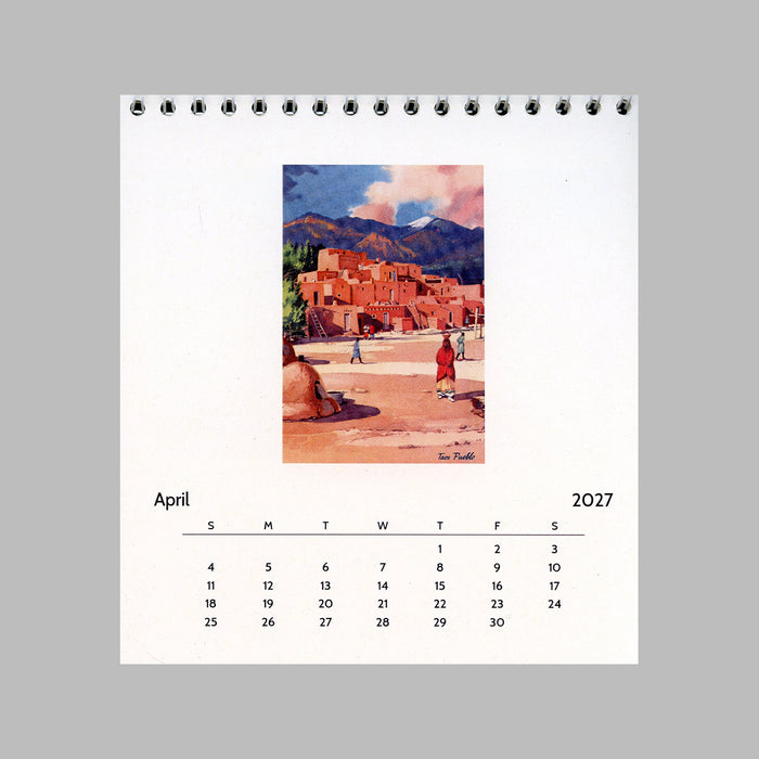 2027 Greetings from New Mexico Easel Desk Calendar