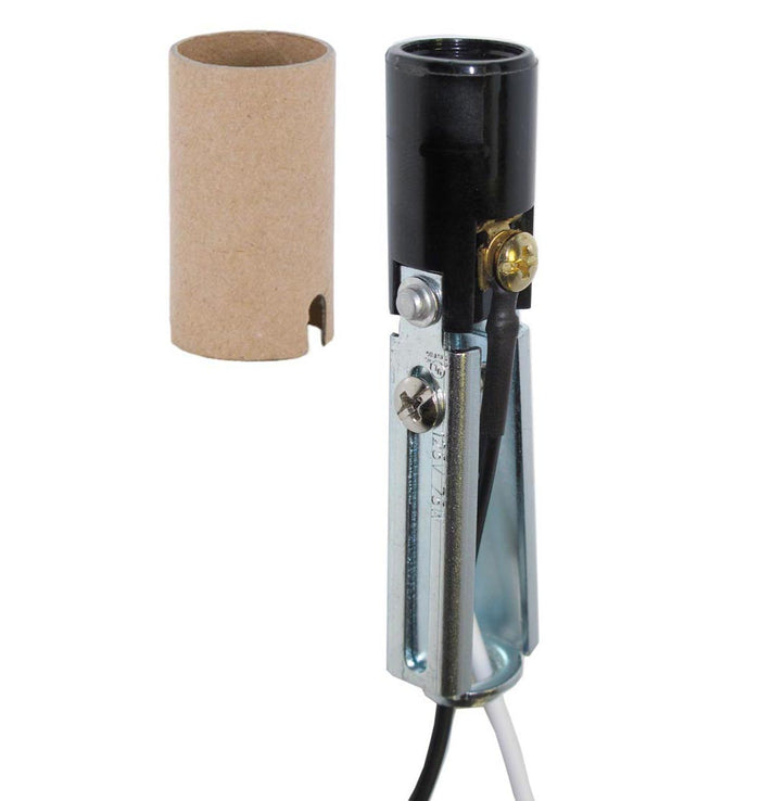 3-1/4" to 4-3/4" Adjustable Candelabra Lamp Socket With 10" Leads (48310W)