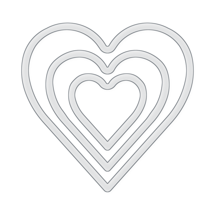 3 Hearts Nesting Trays Valet Tray Acrylic Router Template