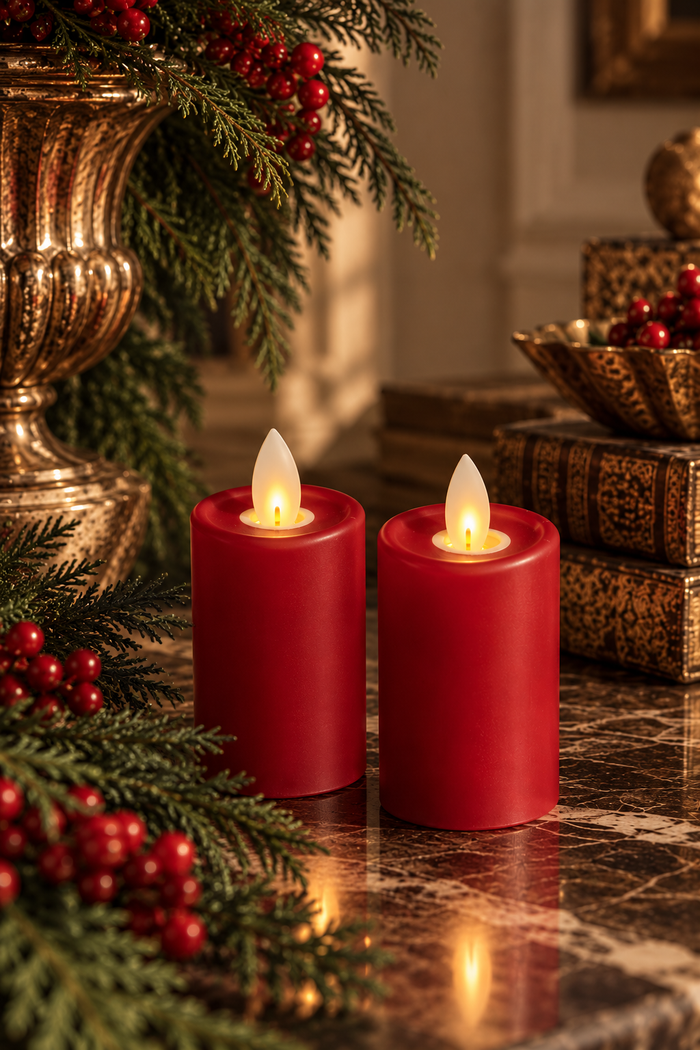 3" INCH / 2PC LED SLIM VOTIVE SET
