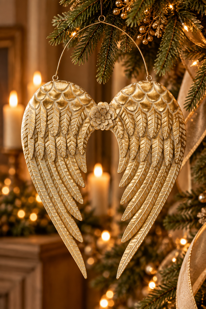 30.5” INCH GOLD ANGEL WINGS