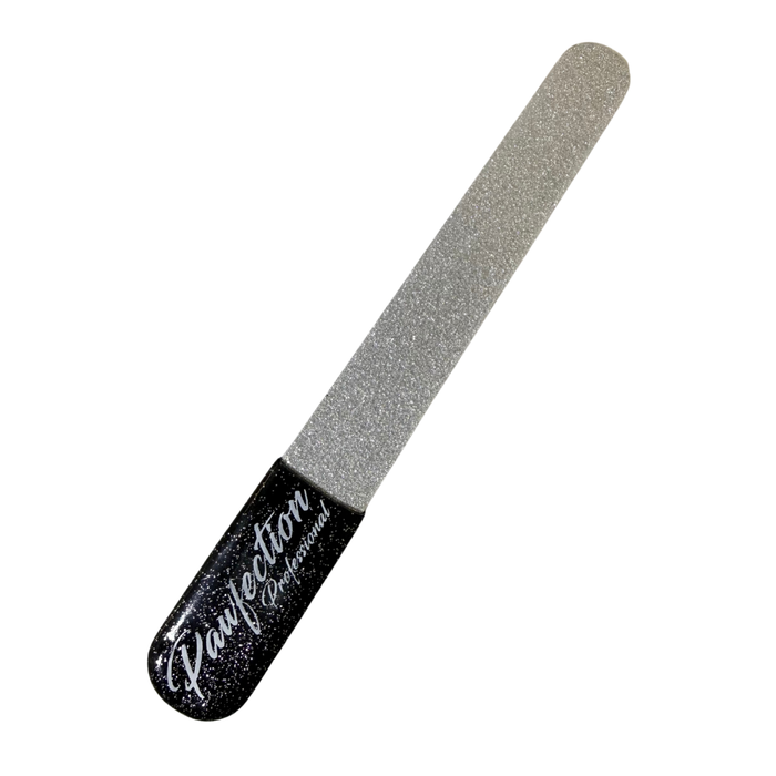 3.75" Coated Nail File w/ Black Glitter Handle