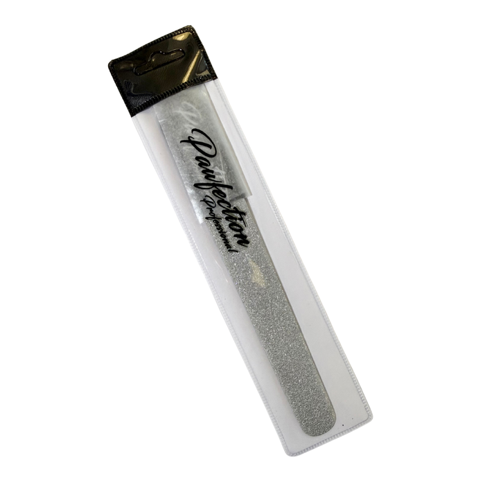 3.75" Coated Nail File w/ Black Glitter Handle