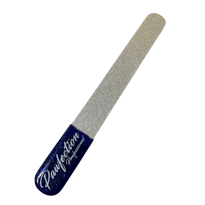 3.75" Coated Nail File w/ Blue Glitter Handle