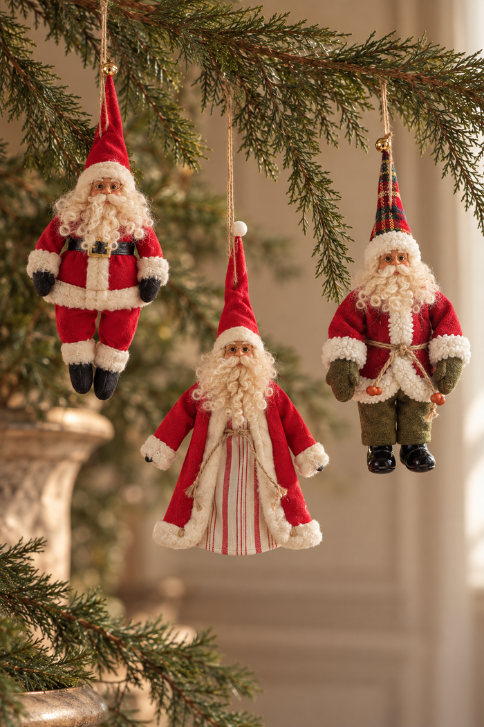 3PC SANTA FIGURE SET