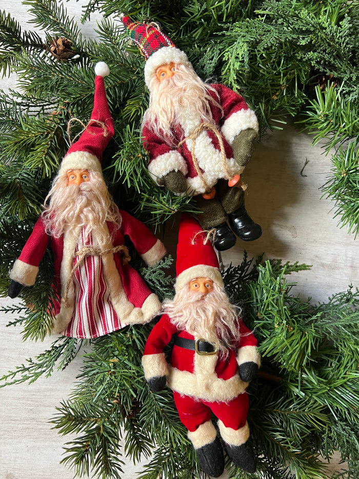 3PC SANTA FIGURE SET
