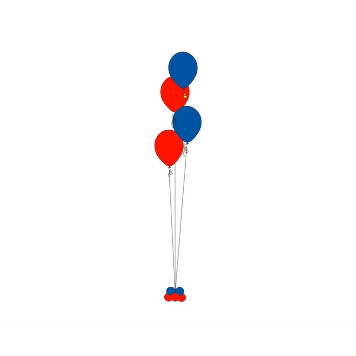 4 Balloons Bouquet Column *** Pick - up or Delivery only *** - USA Party Store