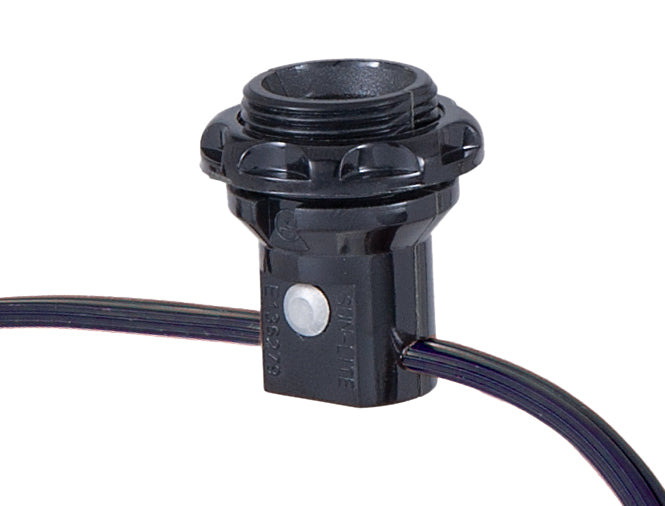 4-Light E12 Candelabra Socket Harness Set Each With Phenolic Ring & 18/2 Wire Leads (47640)