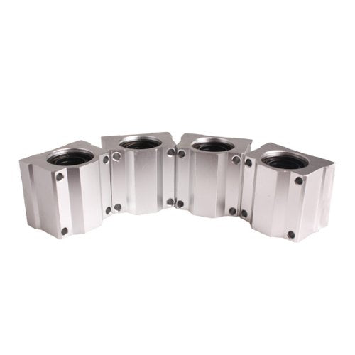 4 Pcs SC20UU 20mm Aluminum Linear Ball Bearing Slide Bushing Guide Block