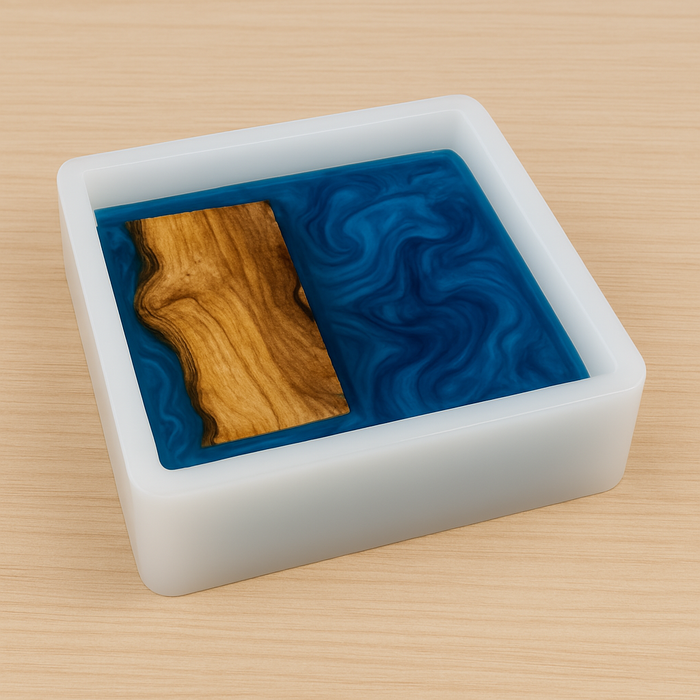 6"x6"x3" Square Silicone Mold For Epoxy Resin