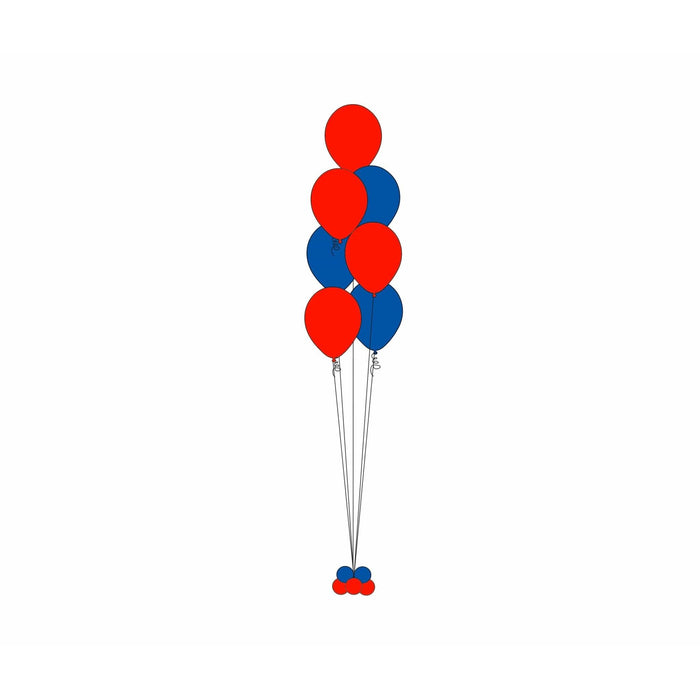 7 Balloons Floor Bouquet *** Pick - up or Delivery only *** - USA Party Store