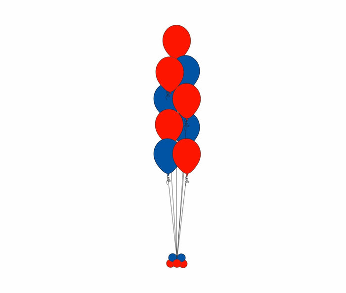 9 Balloon Floor Bouquets Column *** Pick - up or Delivery only *** - USA Party Store