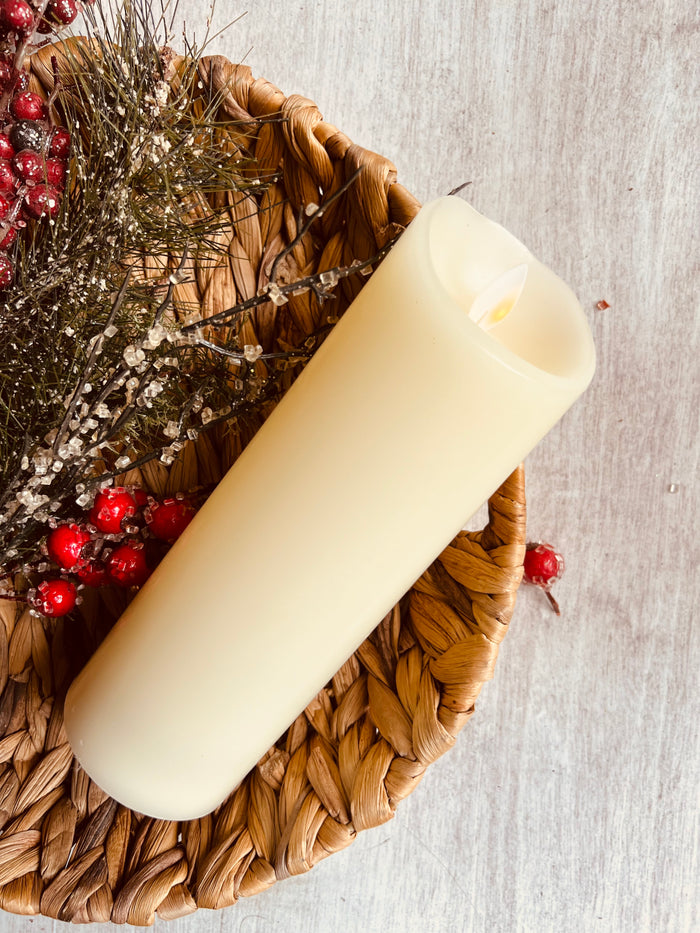 9" INCH / LED PILLAR CANDLE