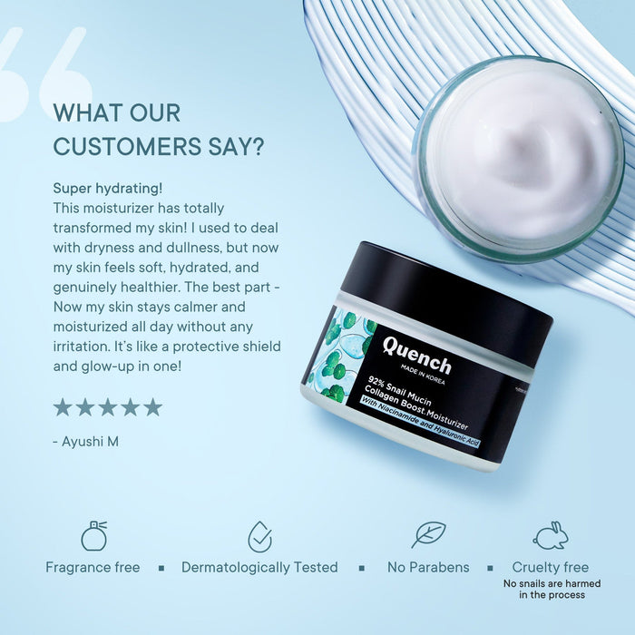 92% Snail Mucin Collagen Boost Moisturizer with Niacinamide & Hyaluronic Acid - 10 ml (Mini)