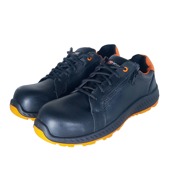 AIR 05 Safety Shoes – Composite Toe, Zipper Model, Dual Density PU Sole, Oil & Water Resistant, Lightweight & Antistatic