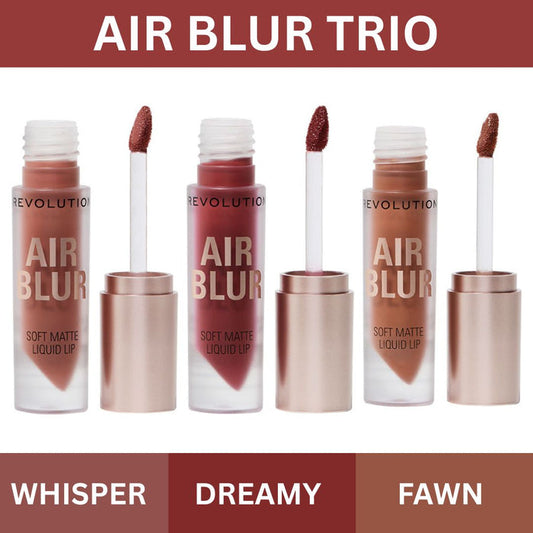 Air Blur Matte Liquid Lipstick - Pack of 3
