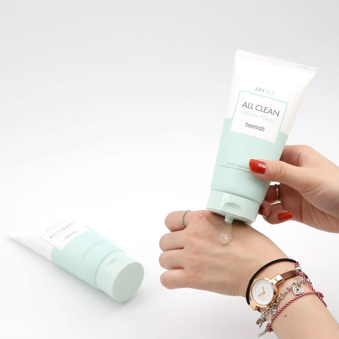 HEIMISH All Clean Green Foam pH 5.5 Cleanser Nudie Glow Best Korean Beauty Australia