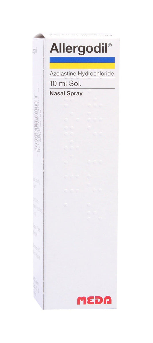 Allergodil 1mg/ml Azelastine Hydrochloride Nasal Spray, 10ml