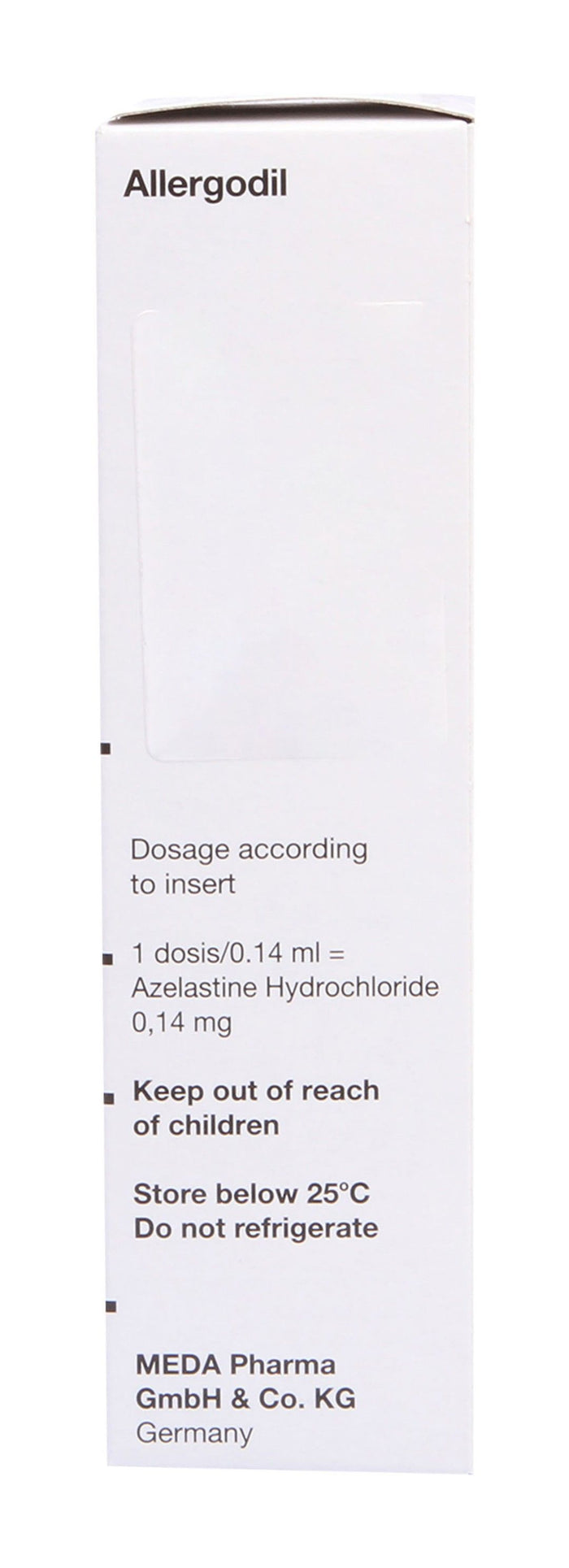 Allergodil 1mg/ml Azelastine Hydrochloride Nasal Spray, 10ml