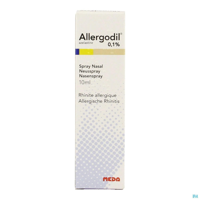 Allergodil 1mg/ml Azelastine Hydrochloride Nasal Spray, 10ml