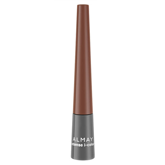 Almay Intense I-Color Liquid Eyeliner 024 Black Raisin with felt tip, bold pigment, and smudge-resistant wear