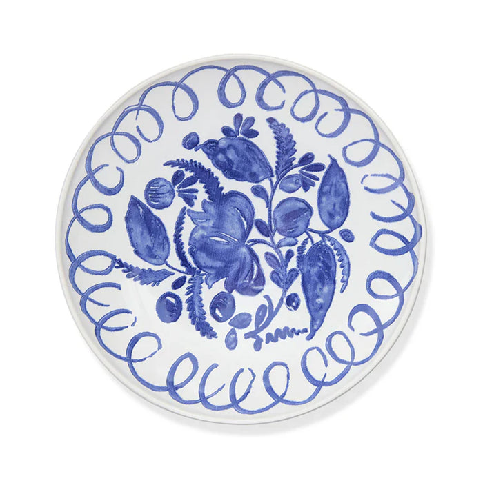 Amalfi Pasta Bowl White/Blue