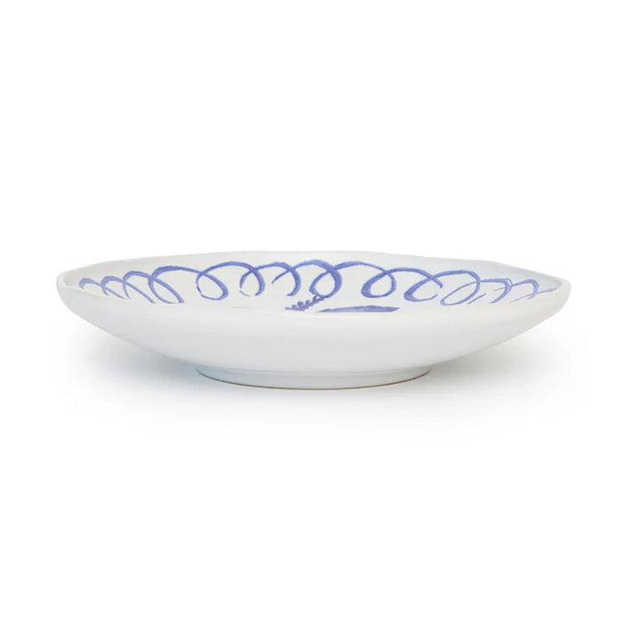 Amalfi Pasta Bowl White/Blue