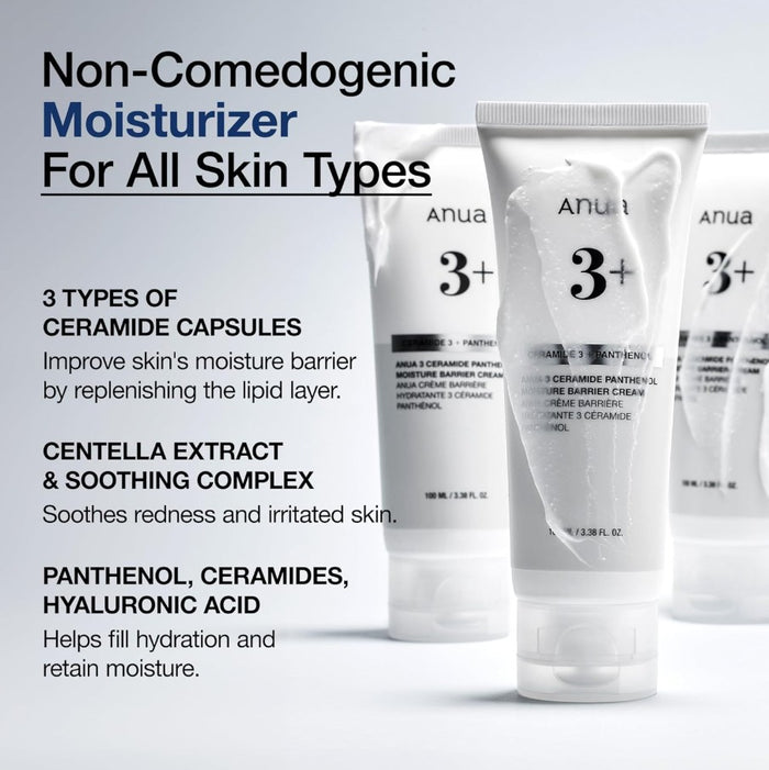 ANUA 3 Ceramide Panthenol Moisture Barrier Cream 100ml / 3.38 fl. oz.