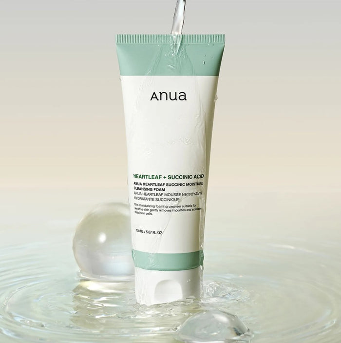 Anua Heartleaf Succinic Moisture Cleansing Foam 150ml / 5.07 fl. oz.