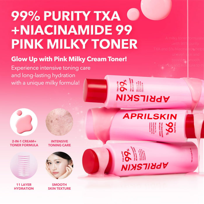 Aprilskin TXA Niacinamide 99 Milky Toner 150ml