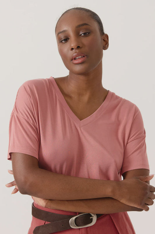Artlove Francesca T-Shirt Terracotta Pink - Precious Sparkle