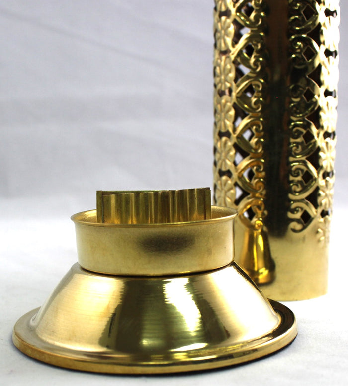 Ash Catcher - Brass Filigree Round 12" Tower