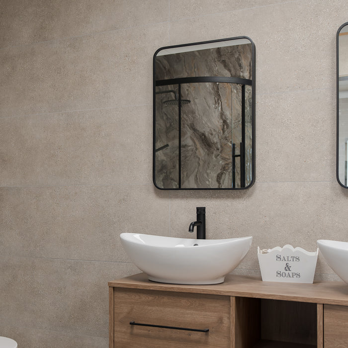 Asphalt Mud 40 x 120cm Rectified Tile - 1.44sqm perbox