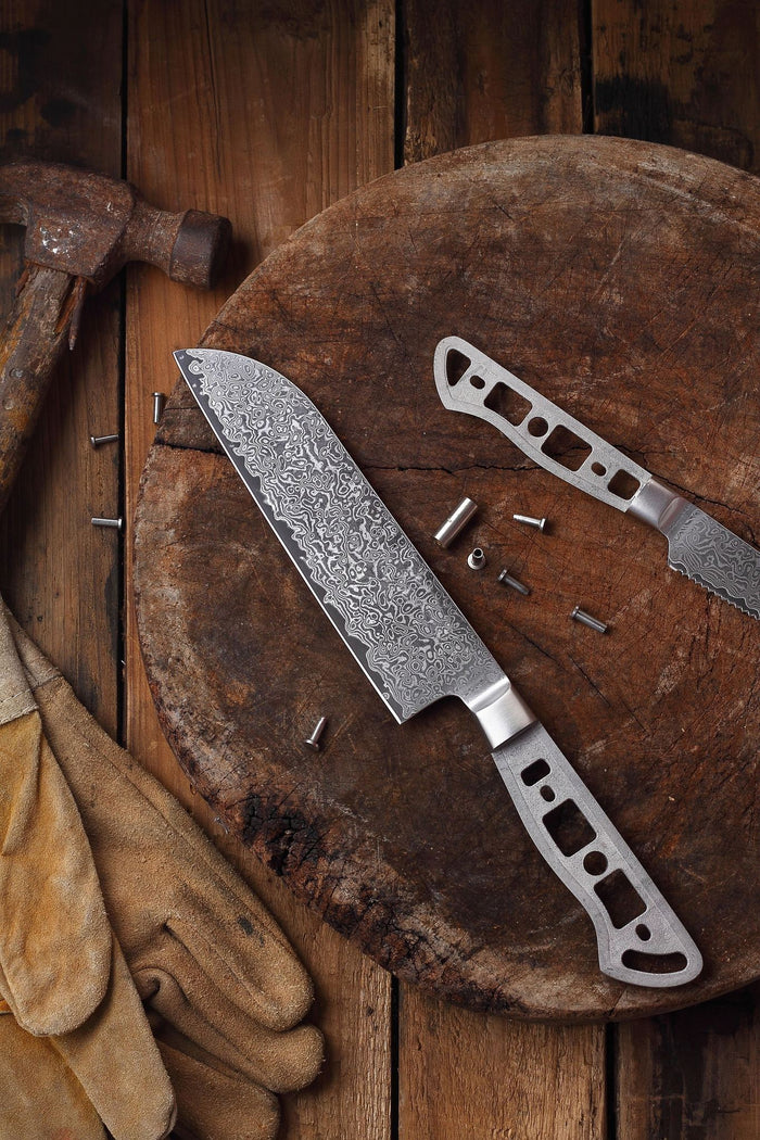 AUS-10 DAMASCUS 7-IN SANTOKU BLANK