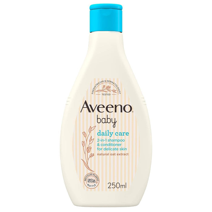 Aveeno Baby Daily Care 2-in1 Shampoo & Conditioner for Delicate Skin, 250ml - Makkah Pharmacy