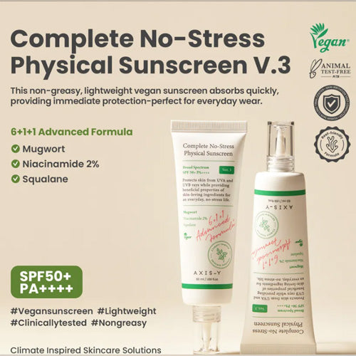 AXIS-Y Complete No-Stress Physical Sunscreen V3 SPF 50 1.69 fl. oz. / 50ml
