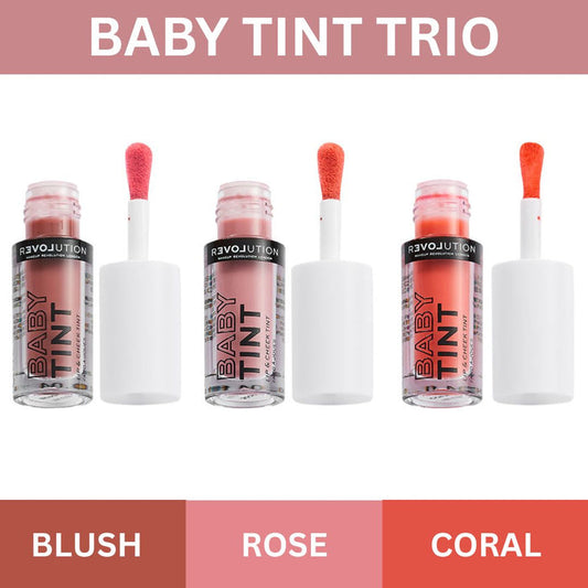 Baby Coral Lip & Cheek Tint - Pack of 3