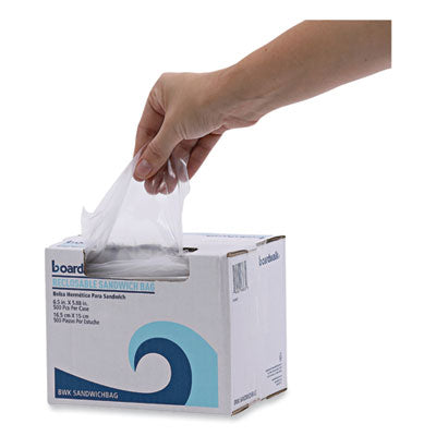 BAG/ Zip-Close, Sandwich, 500/cs-Food Service