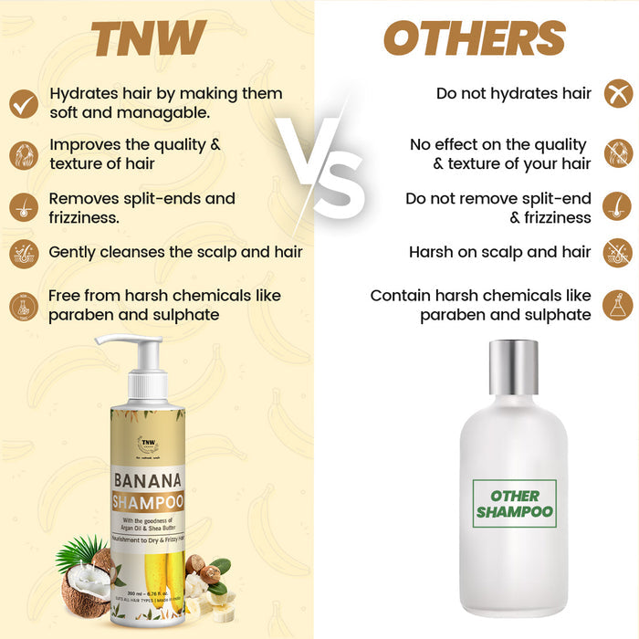 TNW Anti frizz banana shampoo & Others