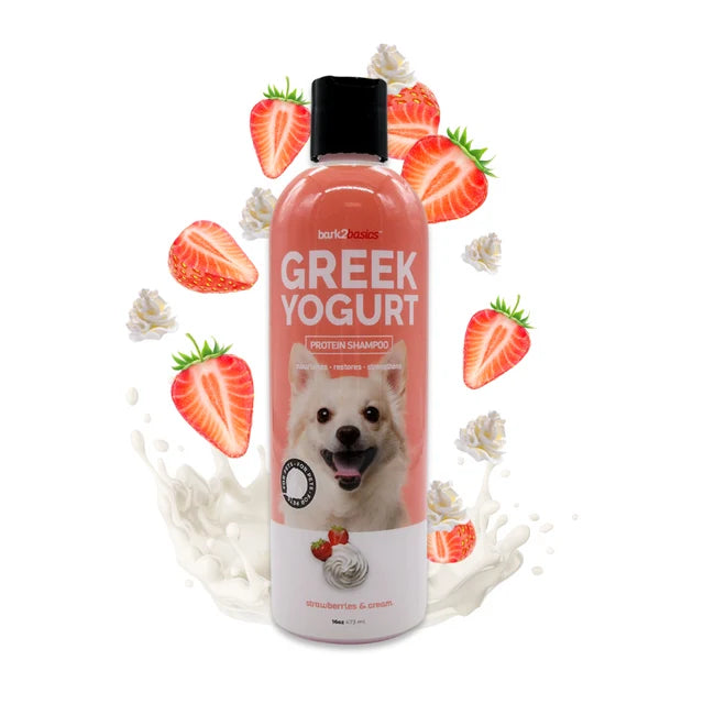 Bark 2 Basics Strawberries & Cream Greek Yogurt Shampoo 16 oz