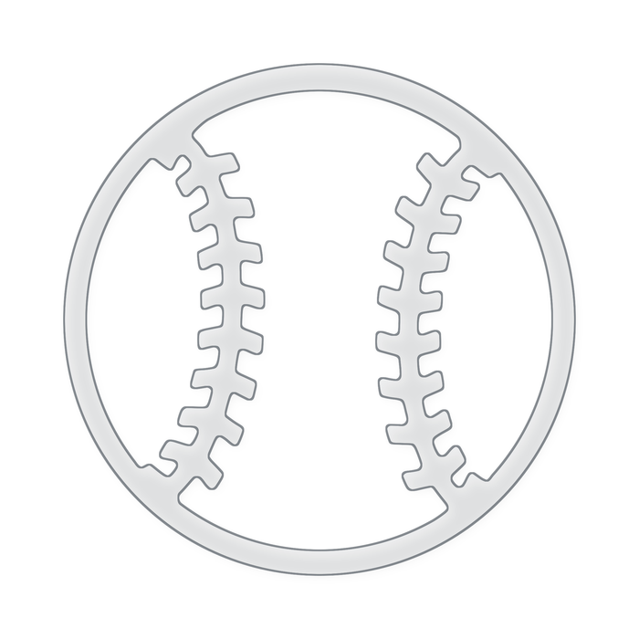 Baseball Serving Tray Acrylic Router Template
