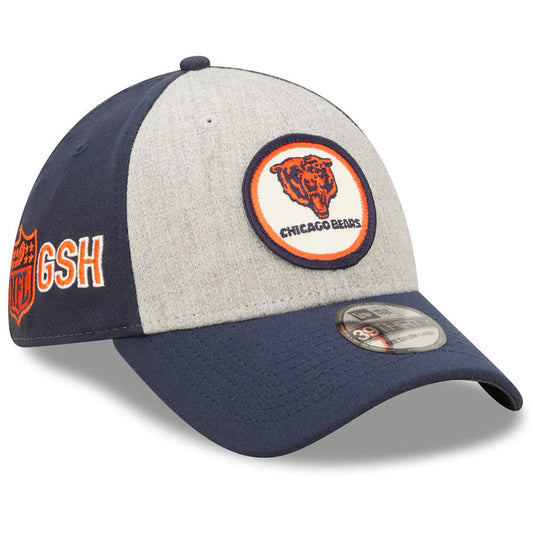 Bears New Era Heathered 2022 Sideline 39THIRTY Historic Flex Ha