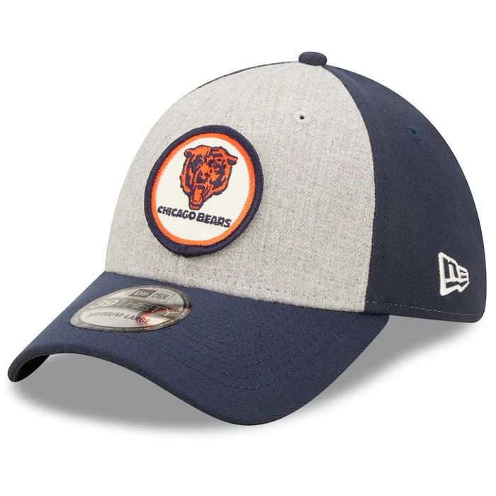 Bears New Era Heathered 2022 Sideline 39THIRTY Historic Flex Ha-1