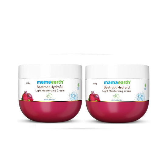 Beetroot Hydraful Moisturizer with Beetroot & Hyaluronic Acid for Natural Pink Glow - 200 g (Pack of 2)